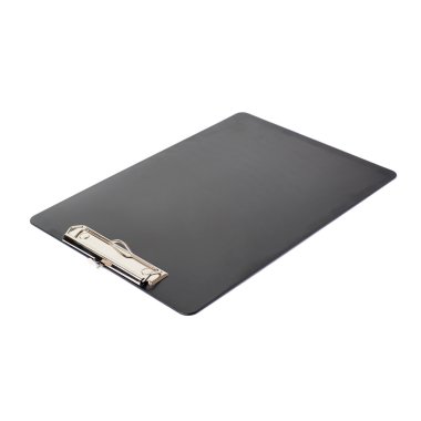 İzole beyaz arka plan üzerinde siyah Pano