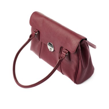 Beyaz arka plan üzerinde izole kadın çanta