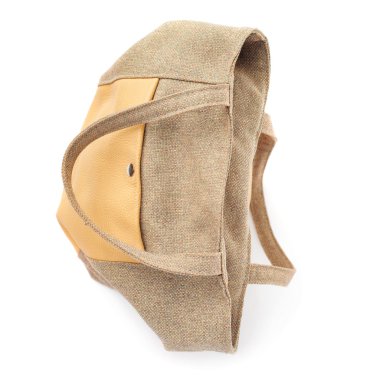 Beyaz arka plan üzerinde izole kadın çanta