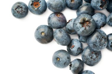 Bilberry veya izole beyaz arka plan üzerinde yaban mersini