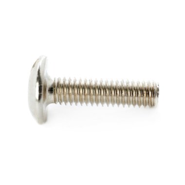 Beyaz arka plan üzerinde izole metal vida