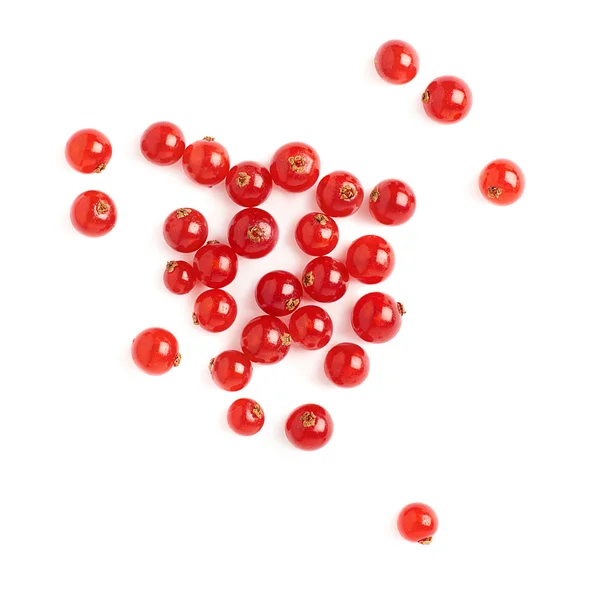 Ribes rosso isolato su sfondo bianco — Foto Stock