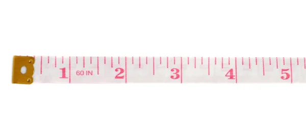 Tailor measuring tape isolated over the white background — Stock Photo, Image