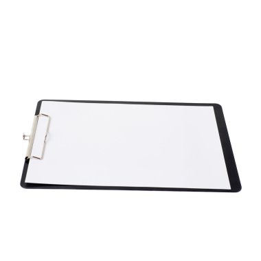 İzole beyaz arka plan üzerinde siyah Pano