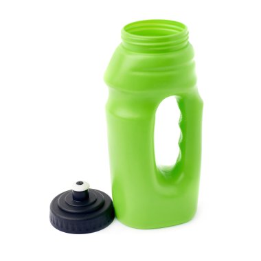 Su şişesi beyaz arka plan üzerinde izole