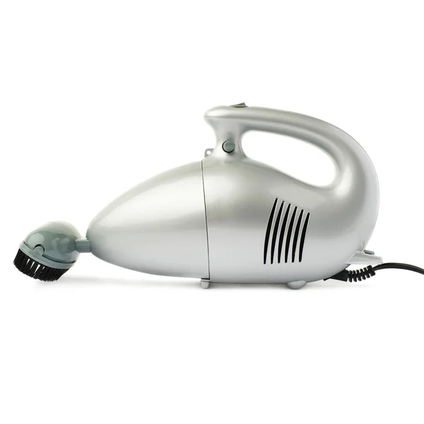 Hand held small vacuum cleaner isolated over the white background — Stock Photo, Image