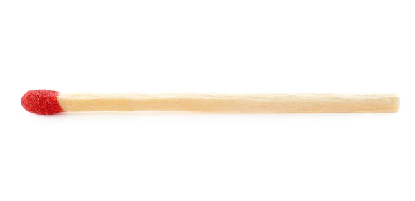Holz Streichholz isoliert über dem weißen Hintergrund — Stockfoto