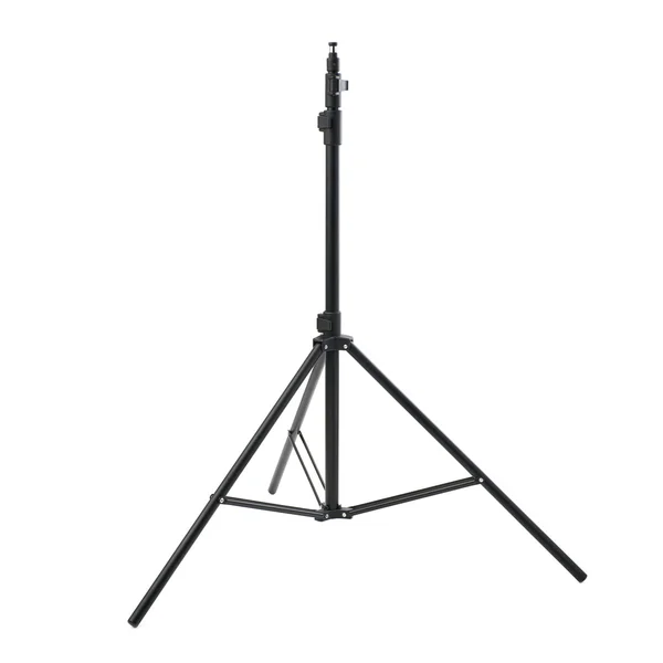 Studio flash stand sur fond blanc isolé — Photo