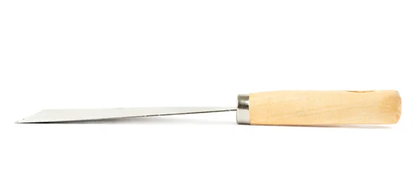 Couteau à mastic sur fond blanc isolé — Photo