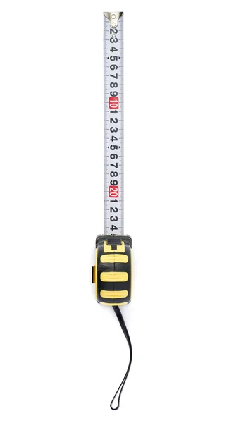 Measuring tape over isolated white background — Stock Photo, Image