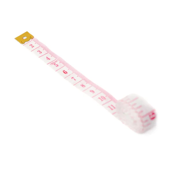 Tailor measuring tape isolated over the white background — Stock Photo, Image