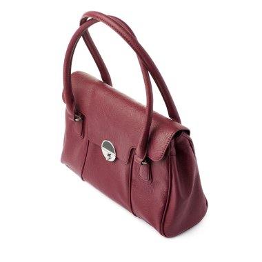 Beyaz arka plan üzerinde izole kadın çanta