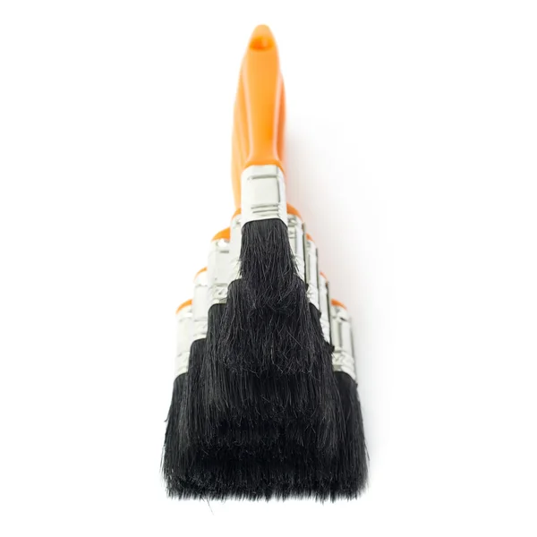 Pile of Paint brushes over isolated white background — Stock Photo, Image