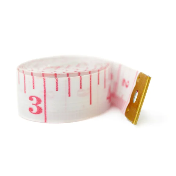 Tailor measuring tape isolated over the white background — Stock Photo, Image