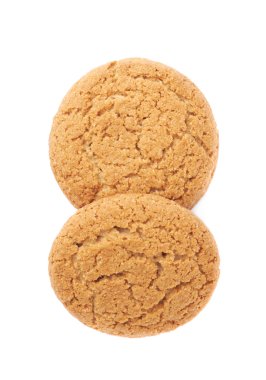 Beyaz arka plan üzerinde izole çerezleri yığını