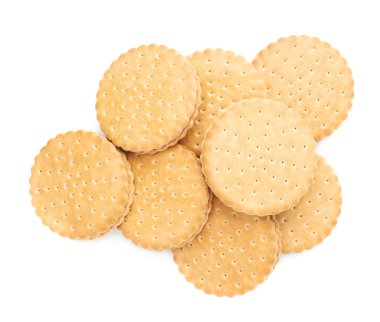 Beyaz arka plan üzerinde izole çerezleri yığını