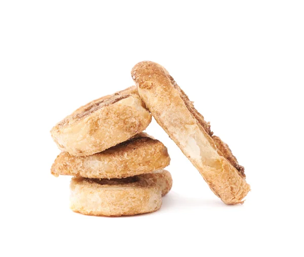 白い背景で隔離のクッキーのスタック — ストック写真