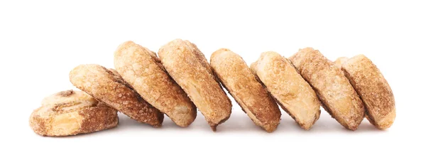 Montón de galletas aisladas sobre el fondo blanco —  Fotos de Stock