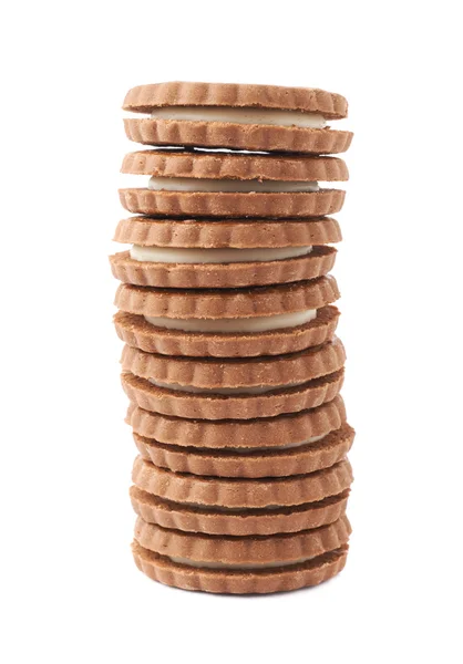 Zásobníku cookie izolovaných bílém pozadí — Stock fotografie