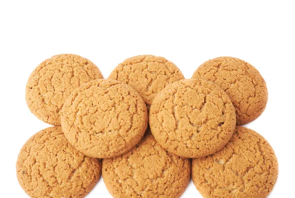 Pile of cookies isolated over the white background — Stock Photo, Image