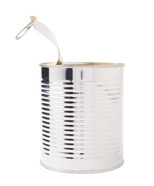 Metal can isolated over white background — Stock Image Metal can isolated over white background Royalty Free Stock Images