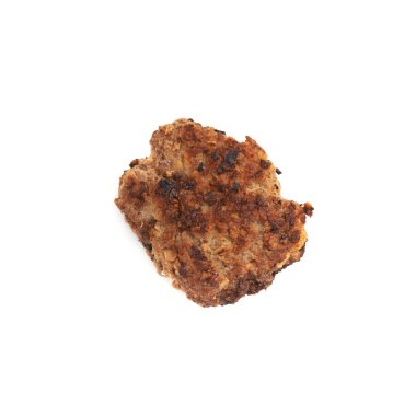 Beyaz arka plan üzerinde izole tek el yapımı pirzola