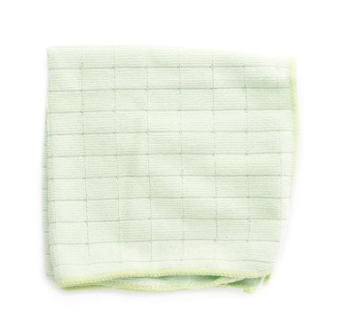 Beyaz izole arka plan üzerinde yeşil bez