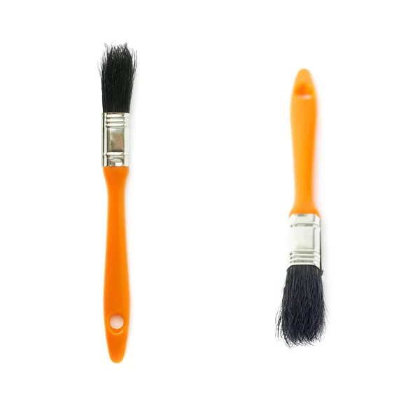 Set of Paint brush over isolated white background — Stock Photo, Image