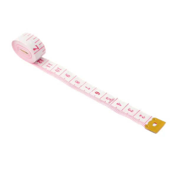 Tailor measuring tape isolated over the white background — Stock Photo, Image