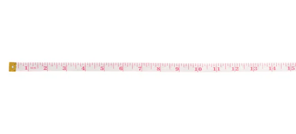 Tailor measuring tape isolated over the white background — Stock Photo, Image