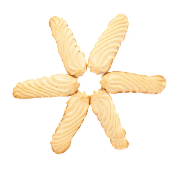 Star share of cookies isolated over the white background — Stock Photo, Image