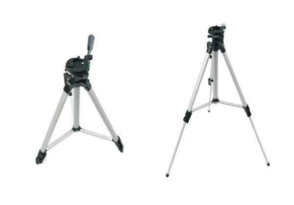 Set of Camera tripod over isolated white background — Stock Photo, Image