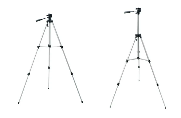Set of Camera tripod over isolated white background — Stock Photo, Image