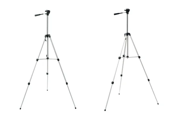 Set of Camera tripod over isolated white background — Stock Photo, Image