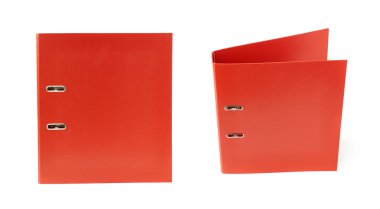 Beyaz arka plan üzerinde izole Office klasör kümesi