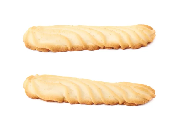 Uppsättning cookies isolerade över den vita bakgrunden — Stockfoto