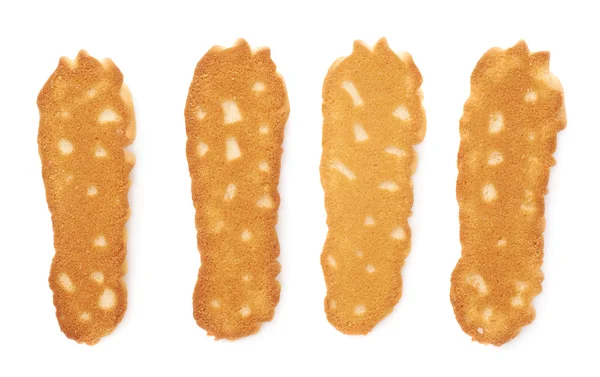 Conjunto de cookies isolados sobre o fundo branco — Fotografia de Stock