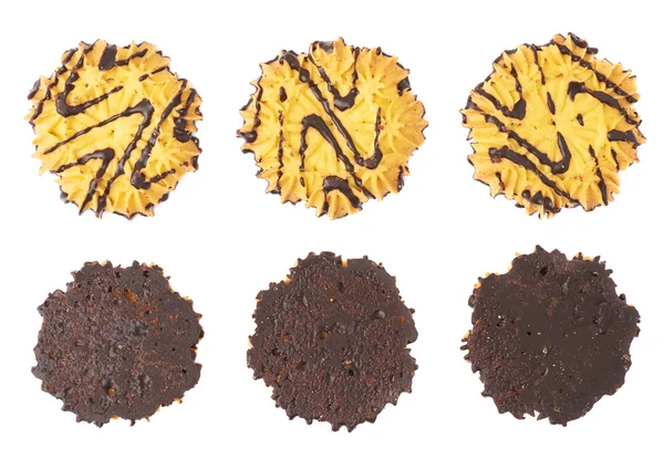 Set de cookies aisladas sobre el fondo blanco —  Fotos de Stock