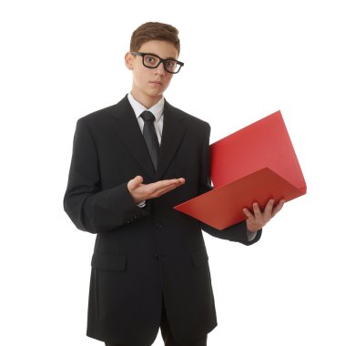 Sevimli genç çocuk beyaz izole arka plan üzerinde