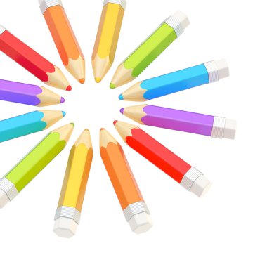 izole kalem ile yapılmış daire