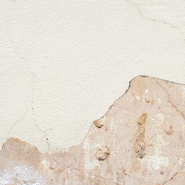 Cracked whitewash wall fragment — Stock Photo, Image