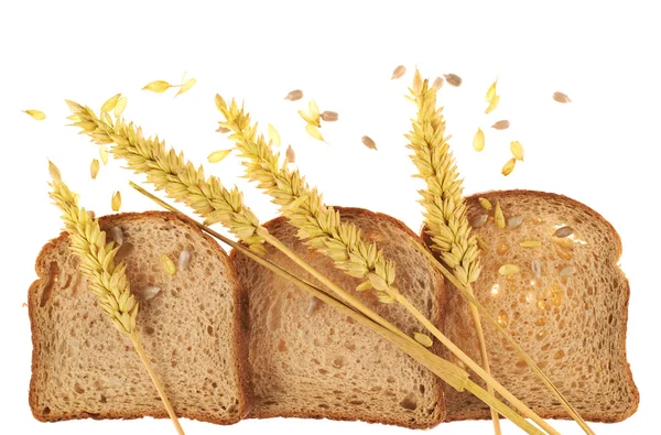 Composición rebanadas de pan — Foto de Stock