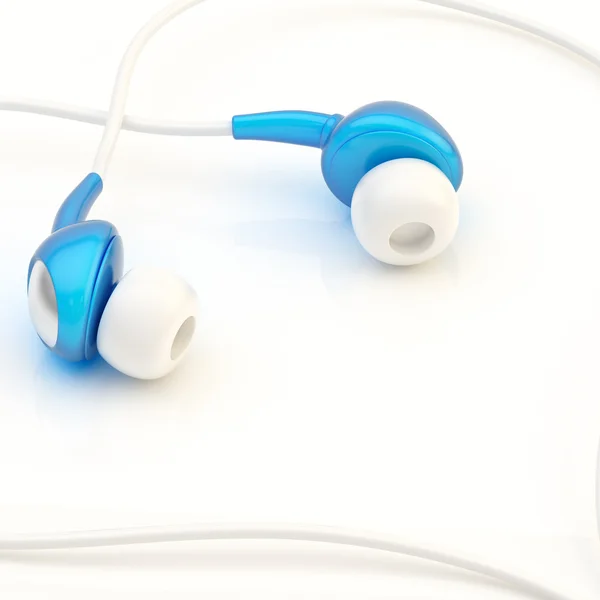 Pair of in-ear headphones — Stock Photo, Image