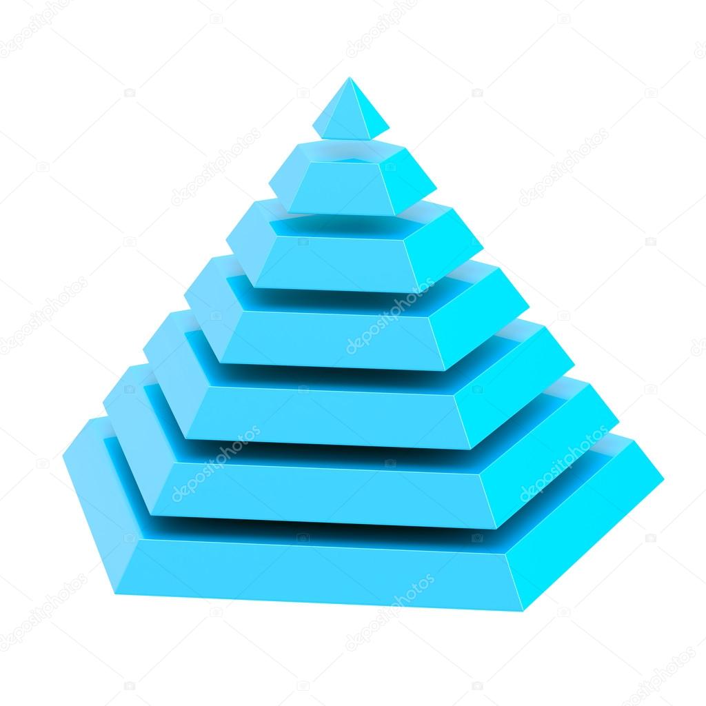 Divided into segments pyramid