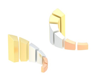 çubuk grafik grafik izole büyüyen