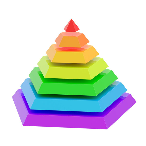 Разделенные на сегменты пирамиды
