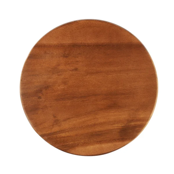 Taca okrągła taca drewniane — Zdjęcie stockowe