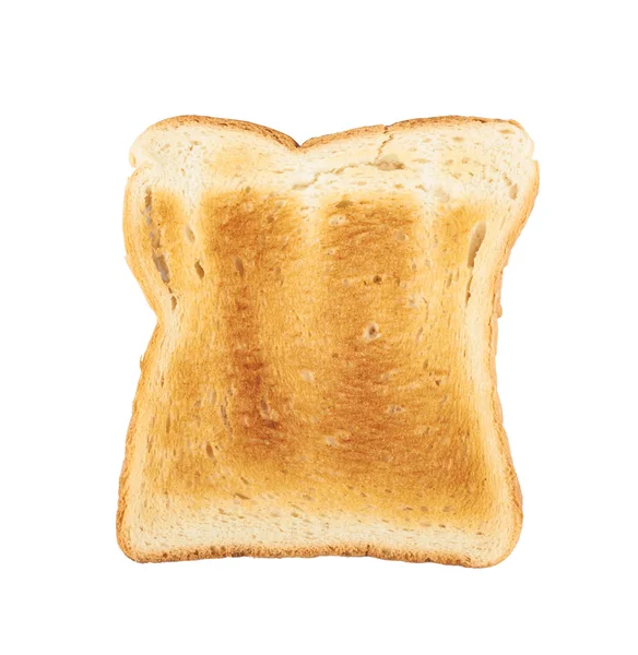 Toasted slice of bread isolated — Stock Photo, Image