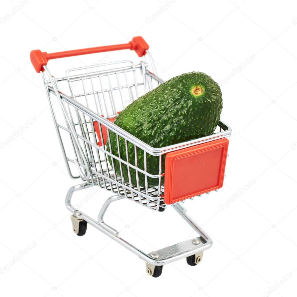 Avocado in shipping cart
