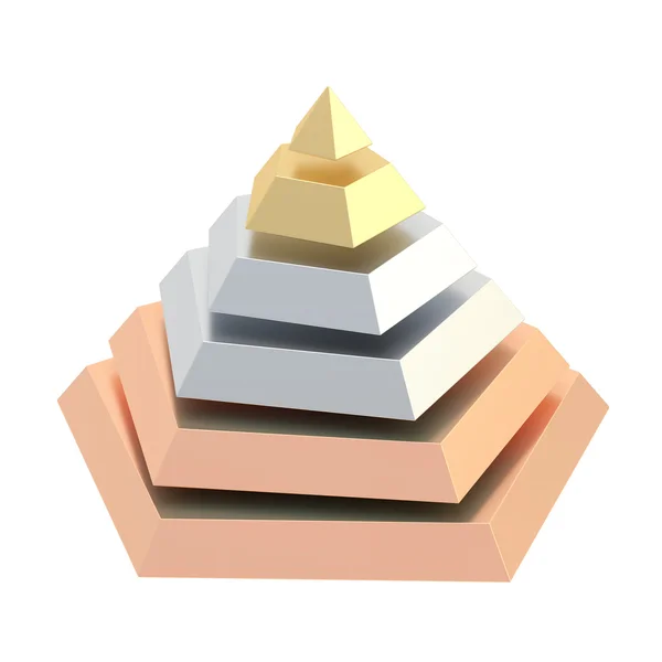 Segments pyramid — Stock Photo, Image